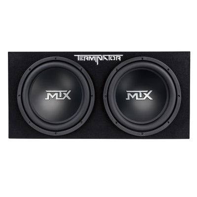 MTX 12" 1200W Max Car Audio Dual Loaded Subwoofer Set with Car Audio Amplifier - VMInnovations
