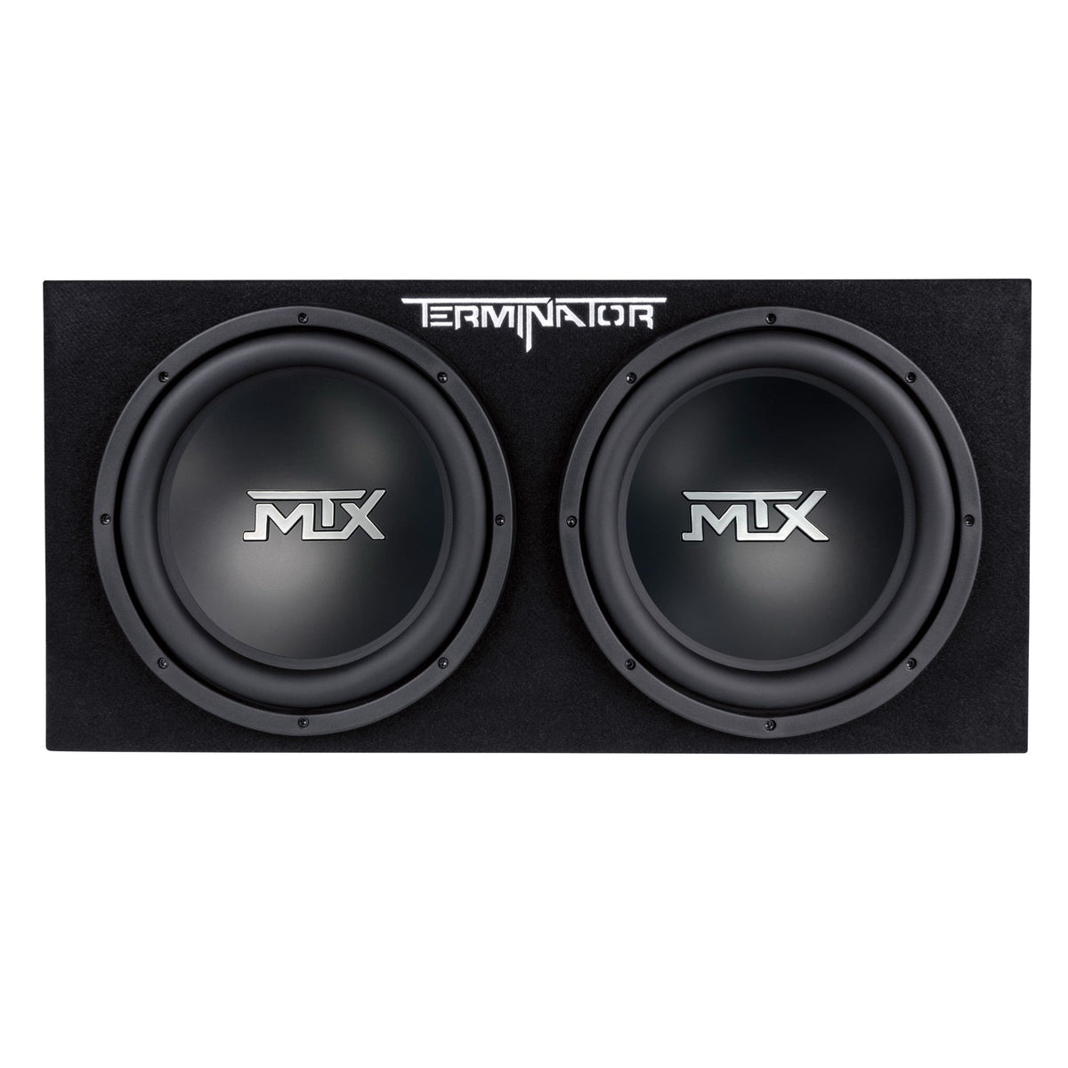 MTX 12" 1200W Max Car Audio Dual Loaded Subwoofer Set with Car Audio Amplifier