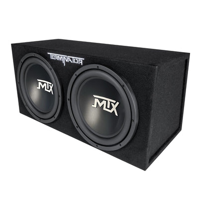 MTX TNE212D 12" 1200W Dual Loaded Car Subwoofer Package with 4 Gauge Wiring Kit - VMInnovations