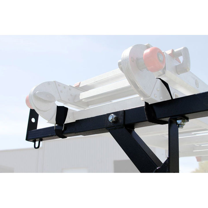 Elevate Outdoor Truck 3 Ladder Rack Steel Pickup Bed Cargo Carrier System, Black