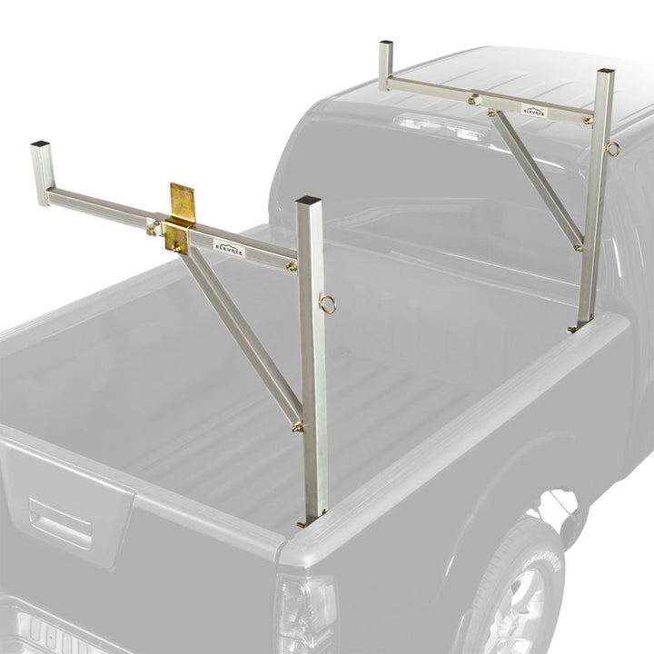 Elevate Outdoor Adjustable Aluminum Ladder Rack for Pickup Trucks, Universal Fit