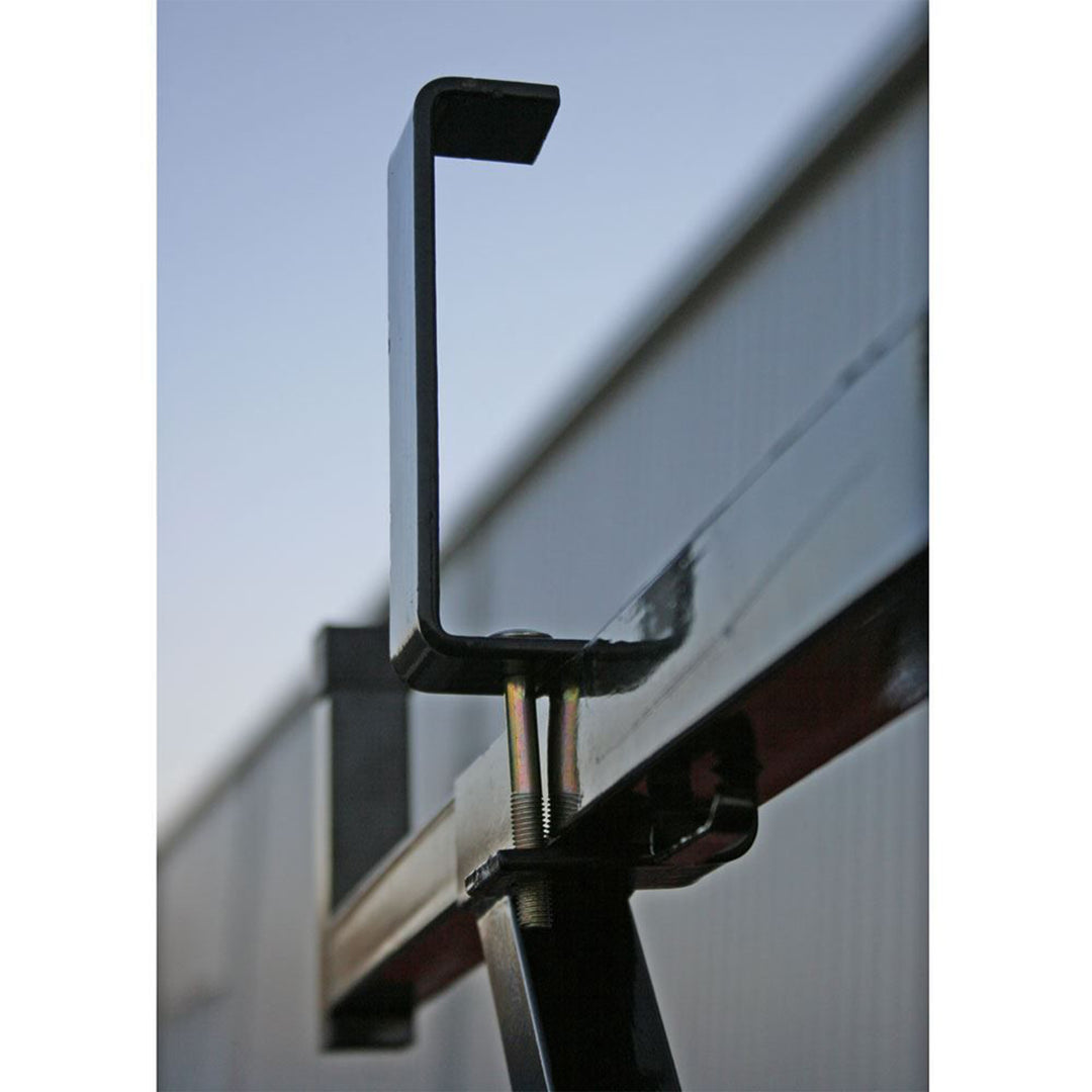 Elevate Outdoor Truck Ladder Rack Adjustable Steel Pickup Cargo Carrier, Black
