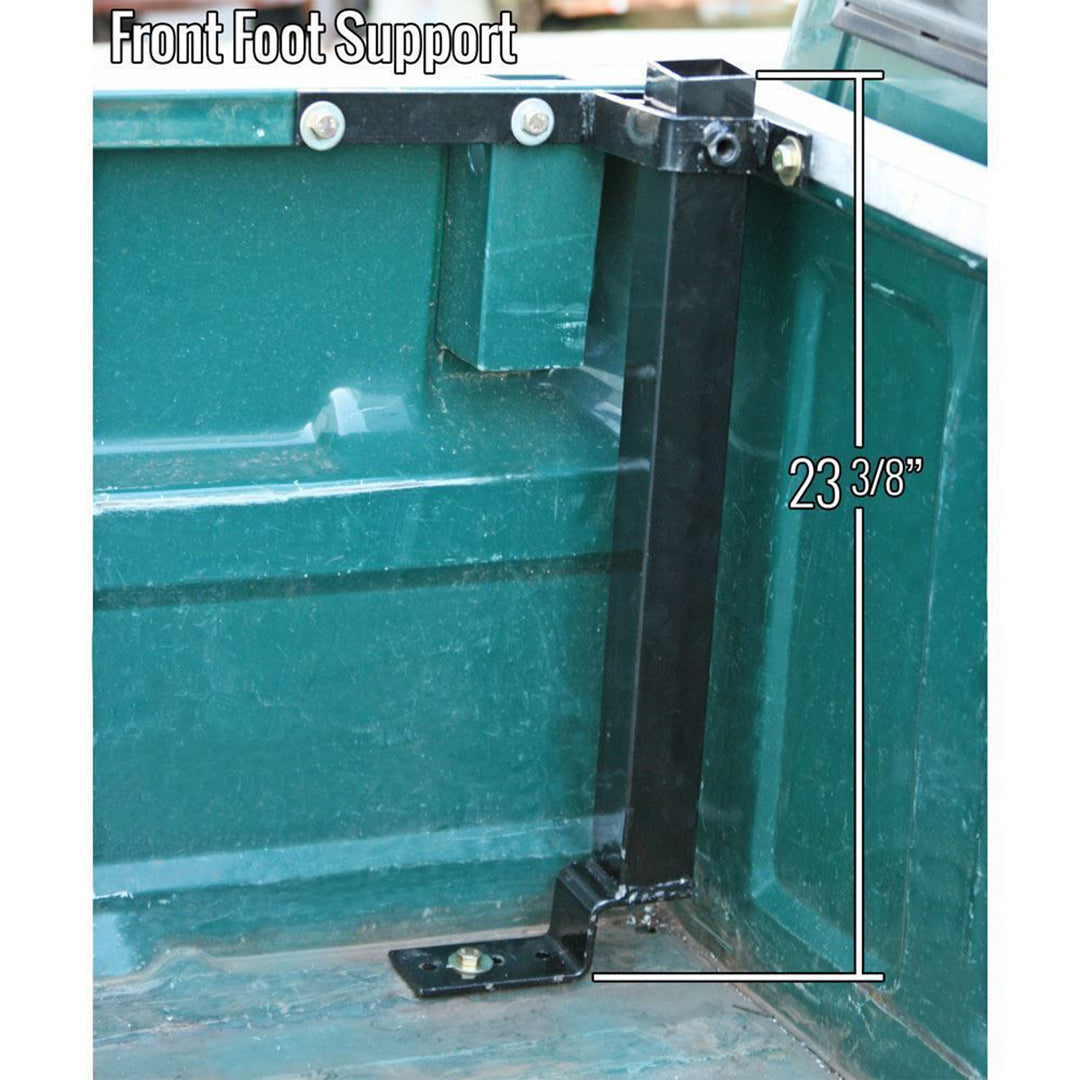 Elevate Outdoor Truck Ladder Rack Adjustable Steel Pickup Cargo Carrier, Black