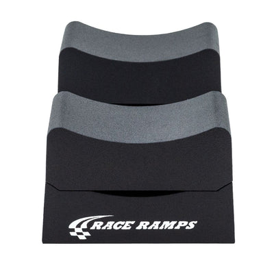 Race Ramps 8" Adjustable Wheel Cribs Car Maintenance Display, Black (Open Box) - VMInnovations