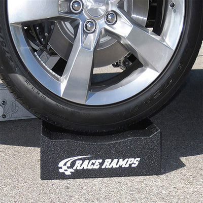 Race Ramps 8" Adjustable Wheel Cribs Car Maintenance Display, Black (Open Box) - VMInnovations