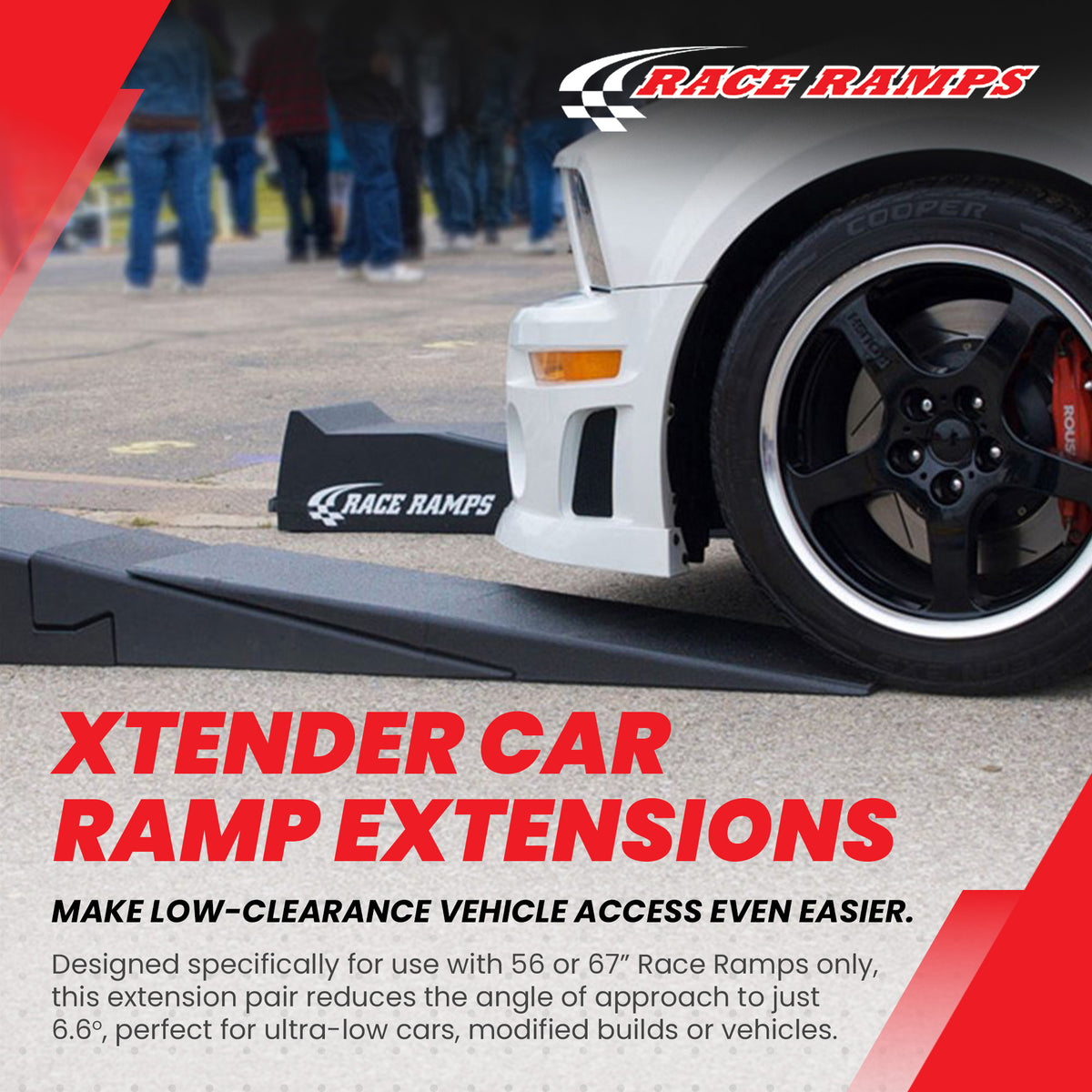 Race Ramps 56" XTenders Car Ramp Extensions for Low Profile Vehicles (Open Box) - VMInnovations