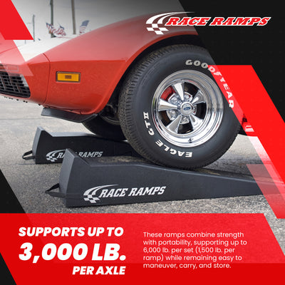Race Ramps 2-Piece 56" Car Ramp, Tire Lift for Low Profile Vehicles, Set of 2