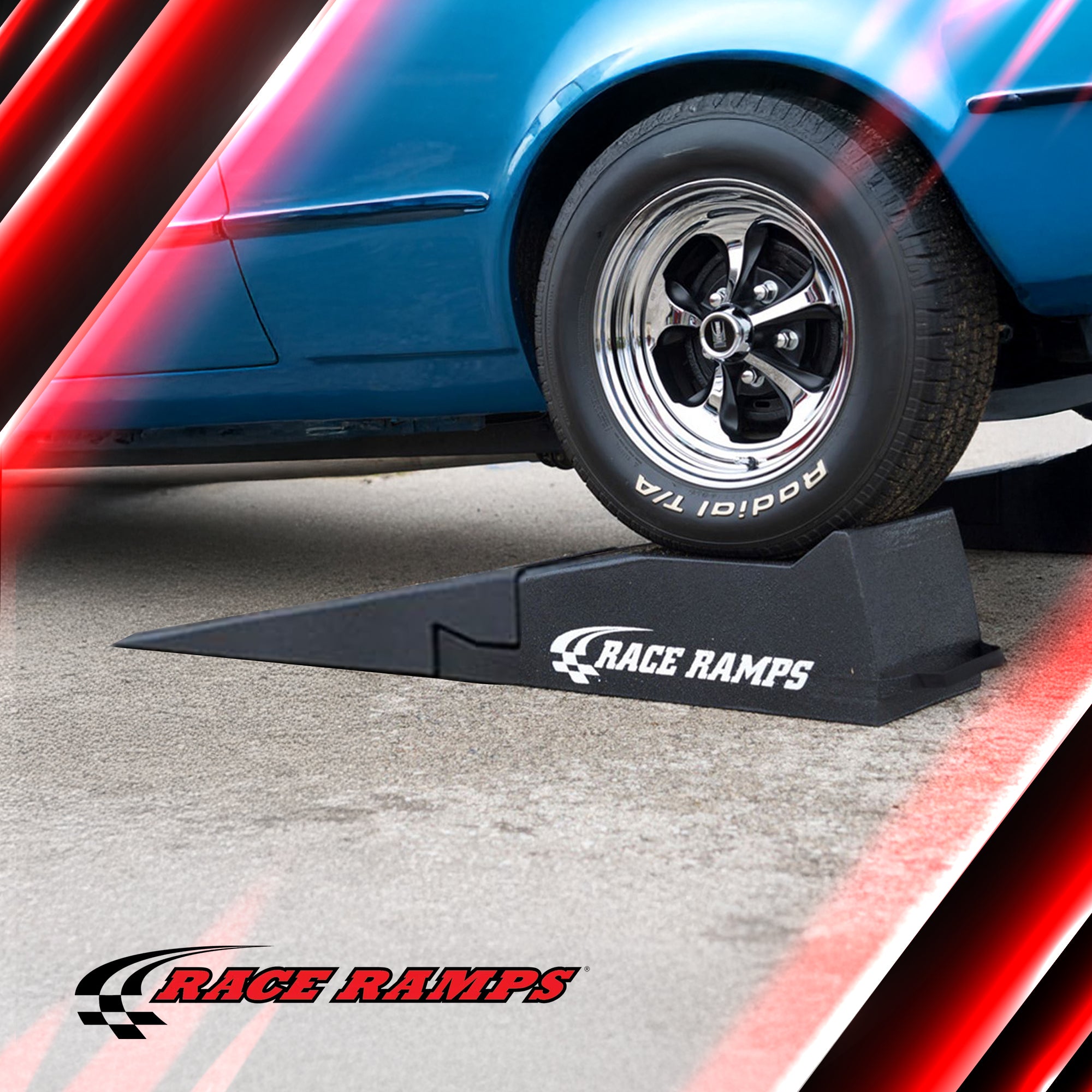 Race Ramps 2pc 56" Car Ramp, Tire Lift for Low Profile Vehicles, 2pc (Open Box) - VMInnovations