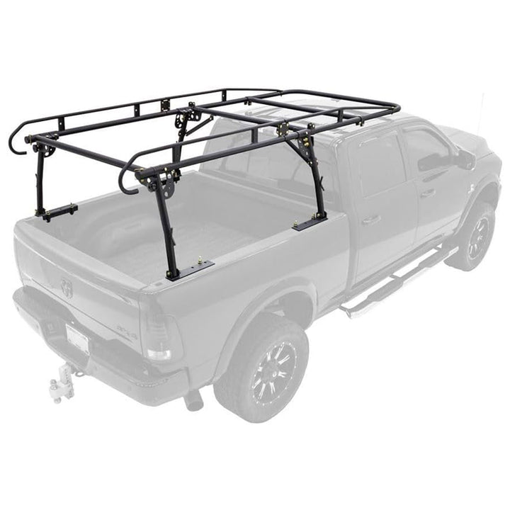Elevate Outdoor Powder Coated Steel Over Cap Truck Rack, Adjustable to 75" Wide