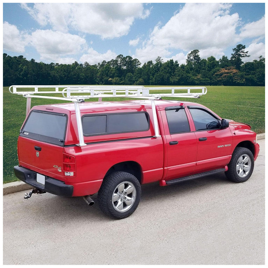 Elevate Outdoor Adjustable Universal Aluminum Pickup Truck Cap Rack for Beds