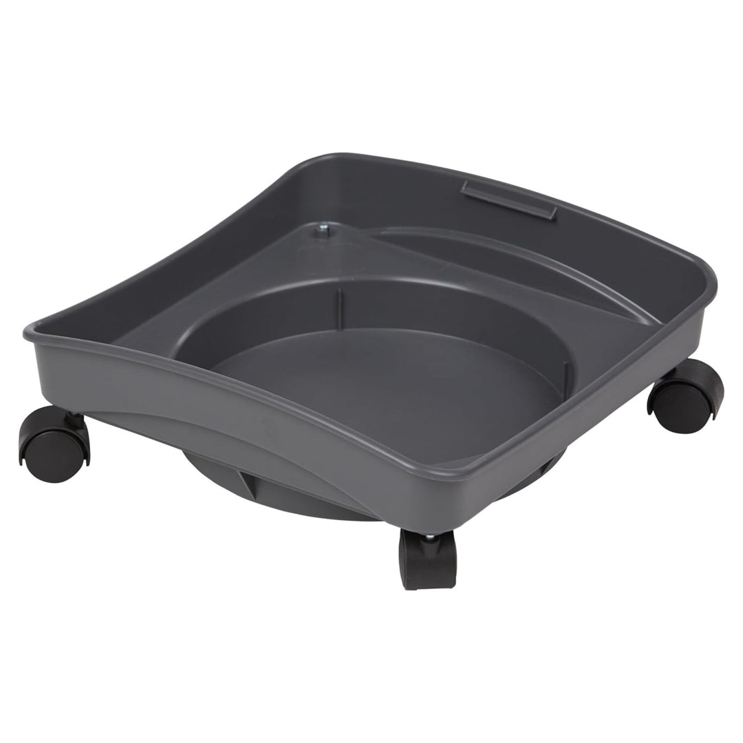 Mighty Tuff Pet Food Storage Container with Rolling Dolly and Scoop, 13 Gal - VMInnovations