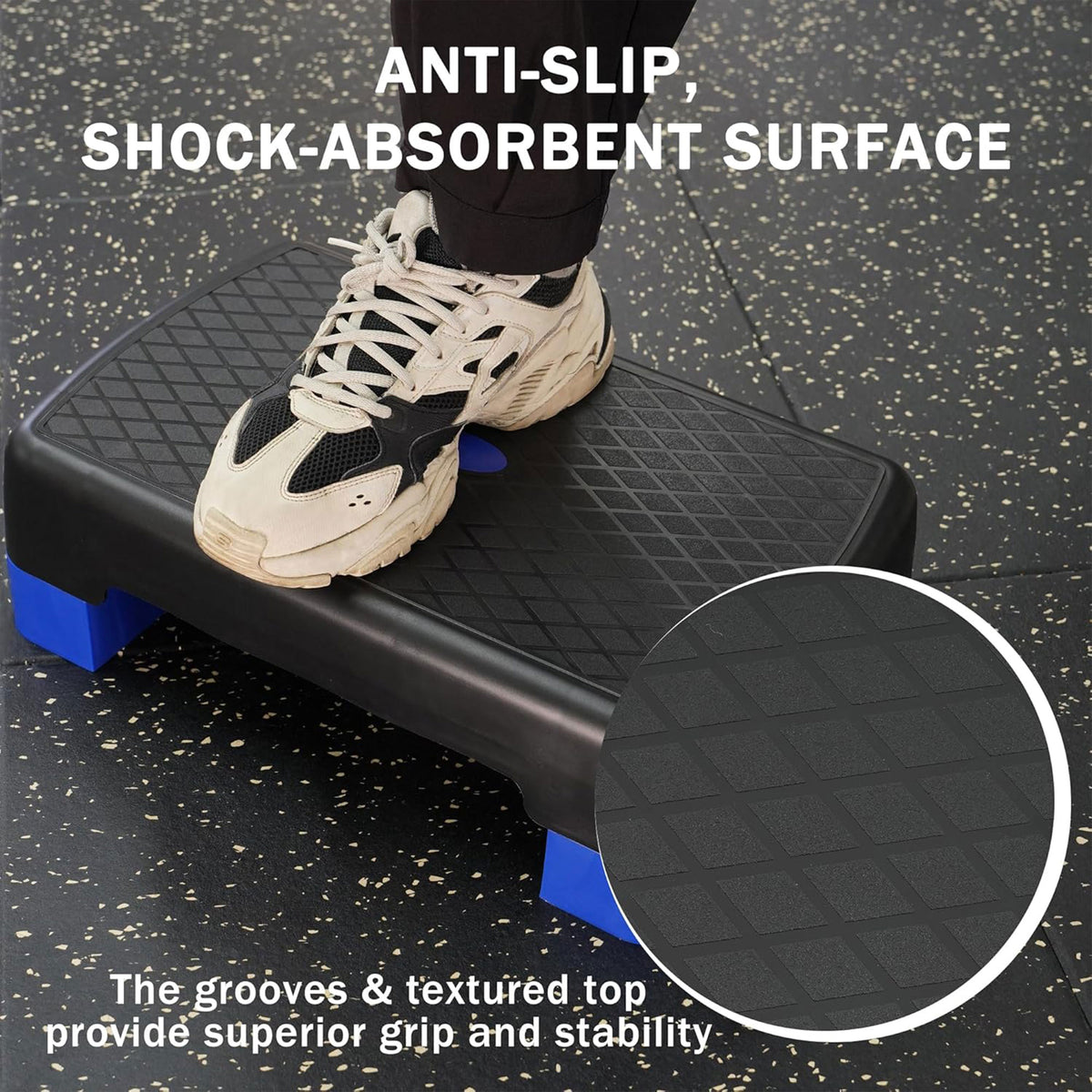 Fitvids 18" Workout Aerobic Stepper Platform with Adjustable Risers (Used) - VMInnovations