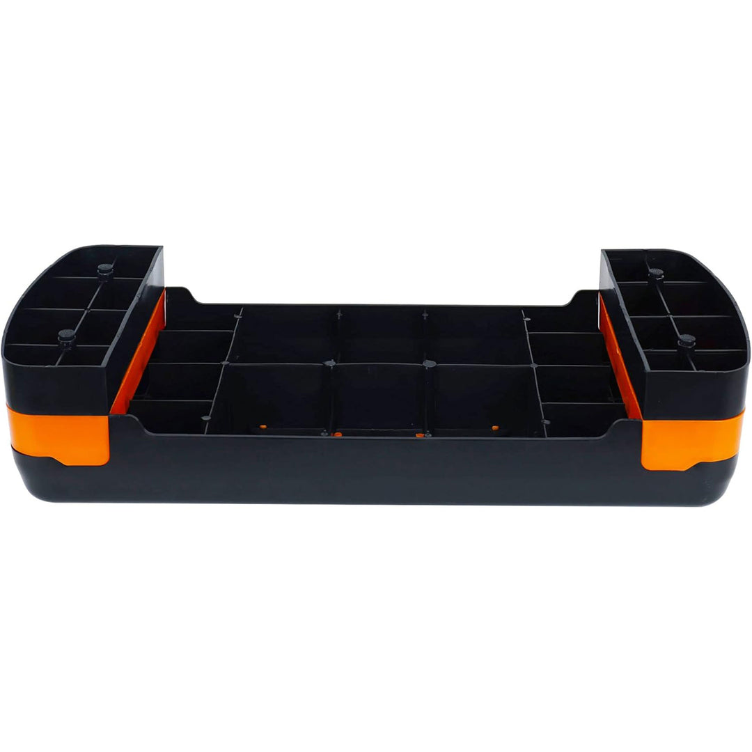 Fitvids Adjustable Aerobic Stepper Platform, Non-Slip Workout, 27", Black/Orange