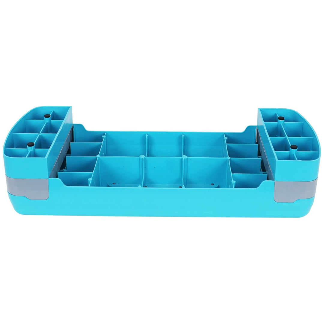 Fitvids Adjustable Aerobic Stepper Platform, Non-Slip Workout, 27", Blue/Gray