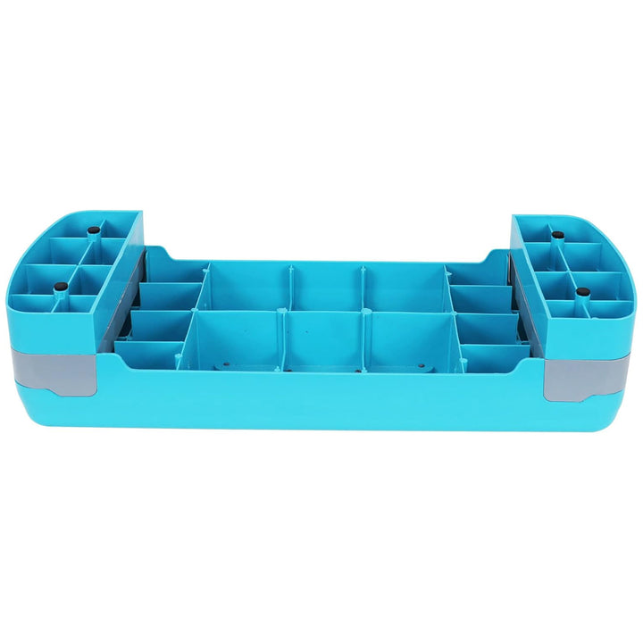 Fitvids Adjustable Aerobic Stepper Platform, Non-Slip Workout, 27", Blue/Gray