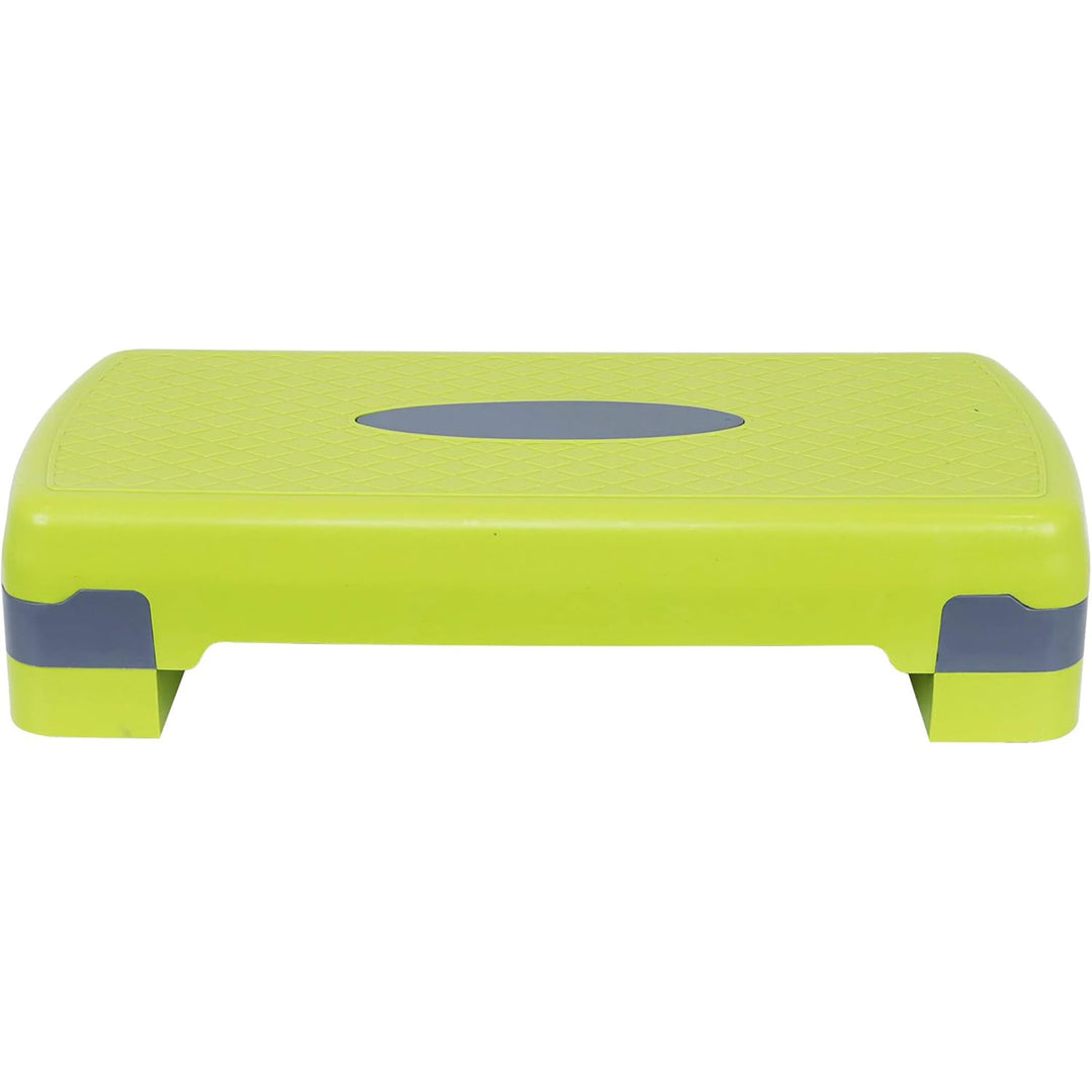 Fitvids Adjustable Aerobic Stepper Platform, Non-Slip Workout, 27", Lemon/Gray