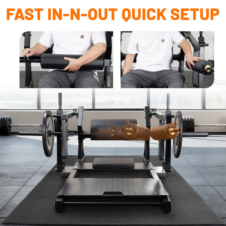 BalanceFrom Fitness Hip Thrust Machine, Adjustable Synclock Lever for Home Gym