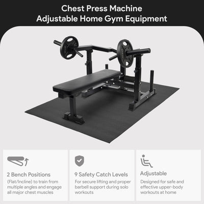 BalanceFrom Fitness Chest Press Machine, Adjustable Home Gym Equipment (Used)
