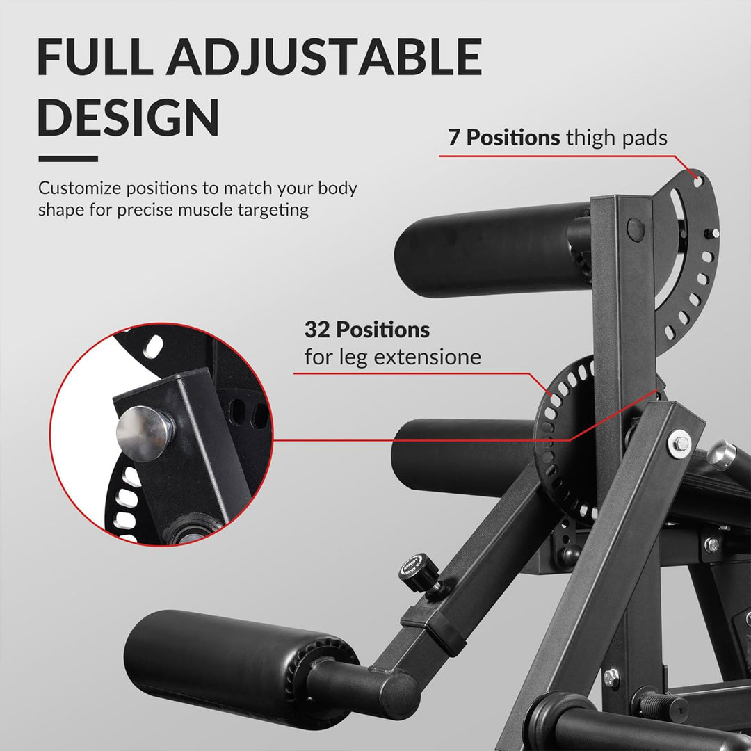 BalanceFrom Fitness Leg Extension & Curl Machine, Adjustable Home Gym Equipment