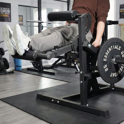Fitness Leg Extension & Curl Machine, Adjustable Home Gym Equipment (Open Box)