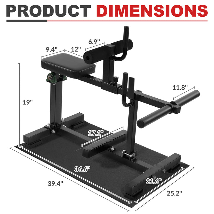 BalanceFrom Fitness Adjustable Seated Calf Raise Machine, Home Gym Equipment