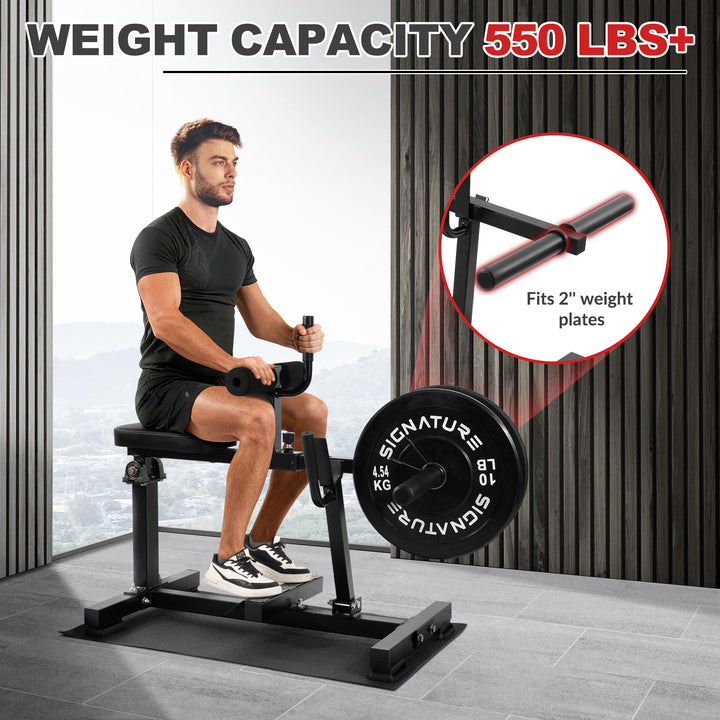 BalanceFrom Fitness Adjustable Seated Calf Raise Machine, Home Gym Equipment