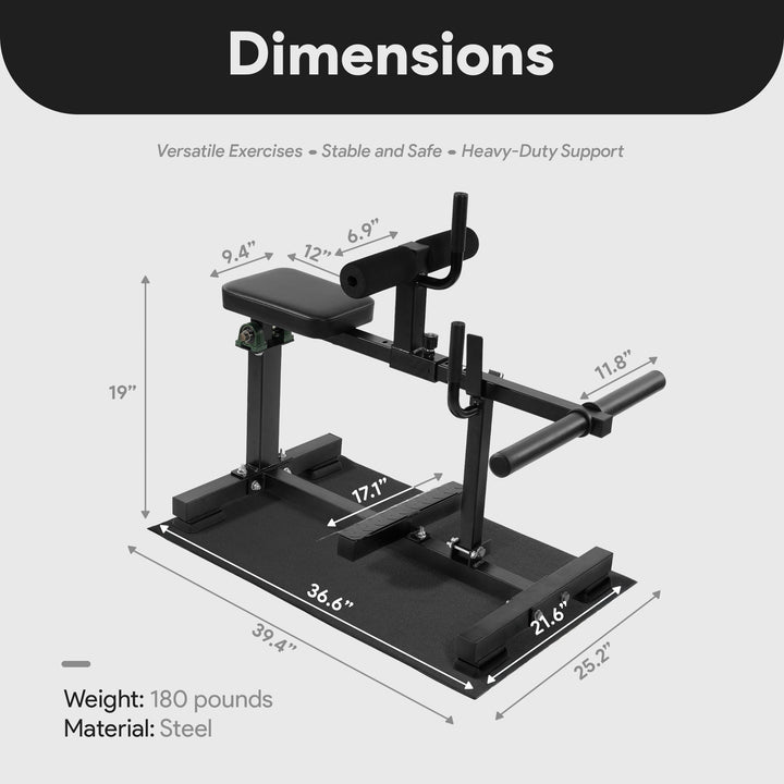BalanceFrom Fitness Adjustable Seated Calf Raise Machine, Home Gym Equipment
