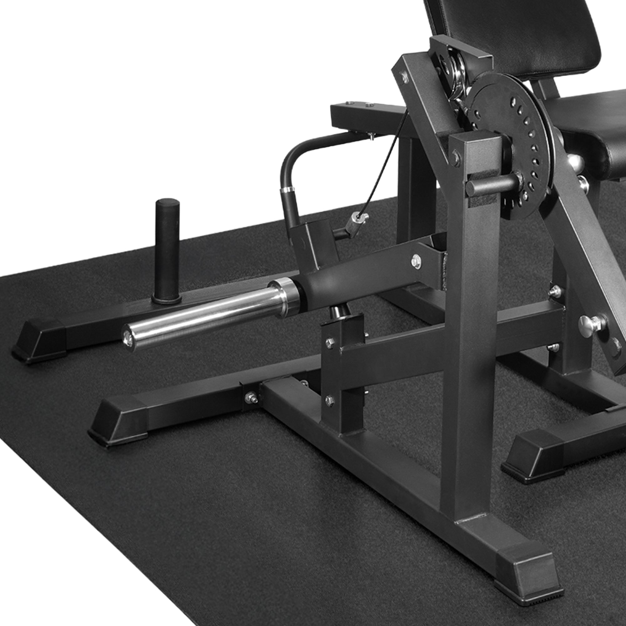BalanceFrom Fitness 2-in-1 Lying Leg Extension and Curl Gym Equipment (Open Box)
