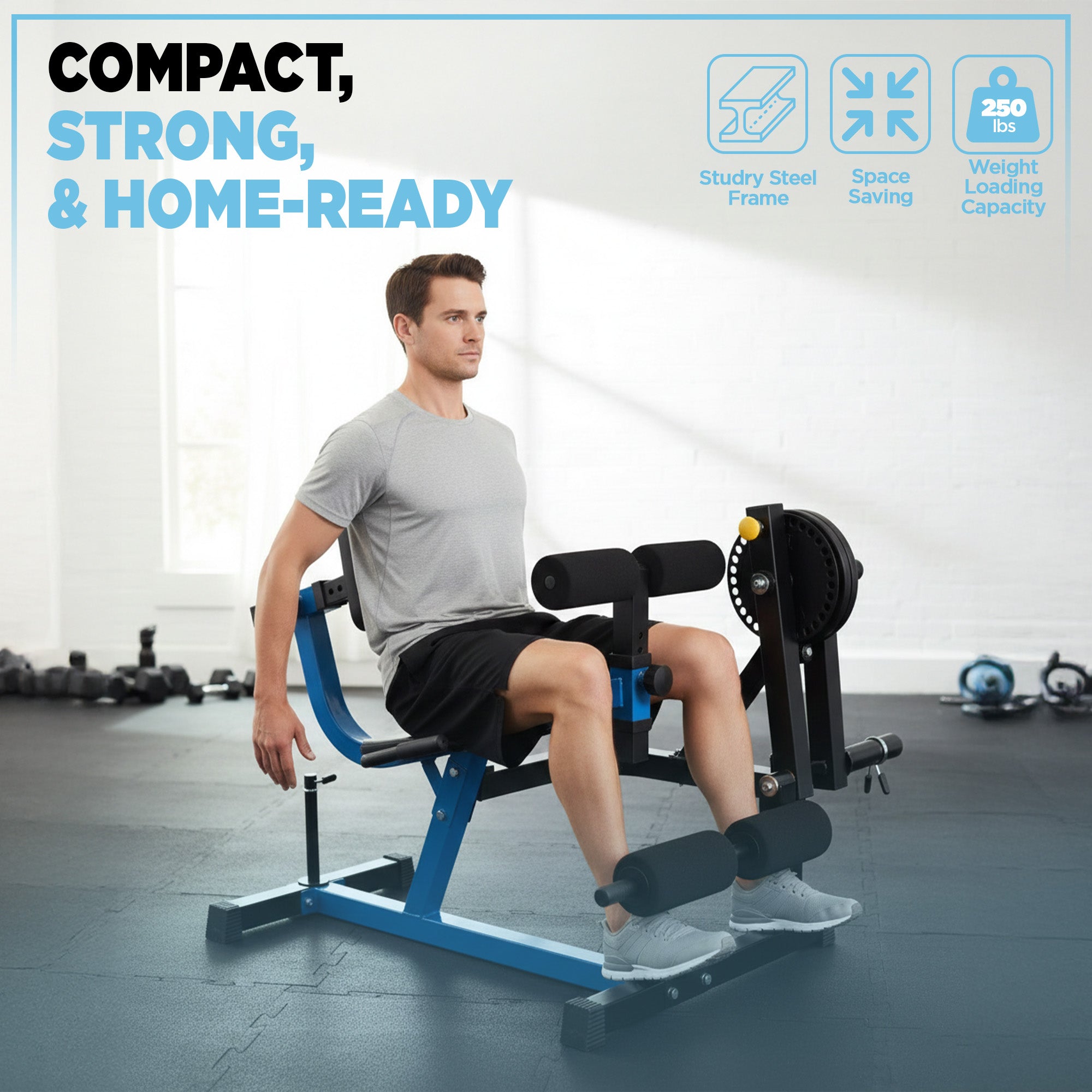Stamina Leg Extension & Curl Machine for Home Lower-Body Strength Training - VMInnovations