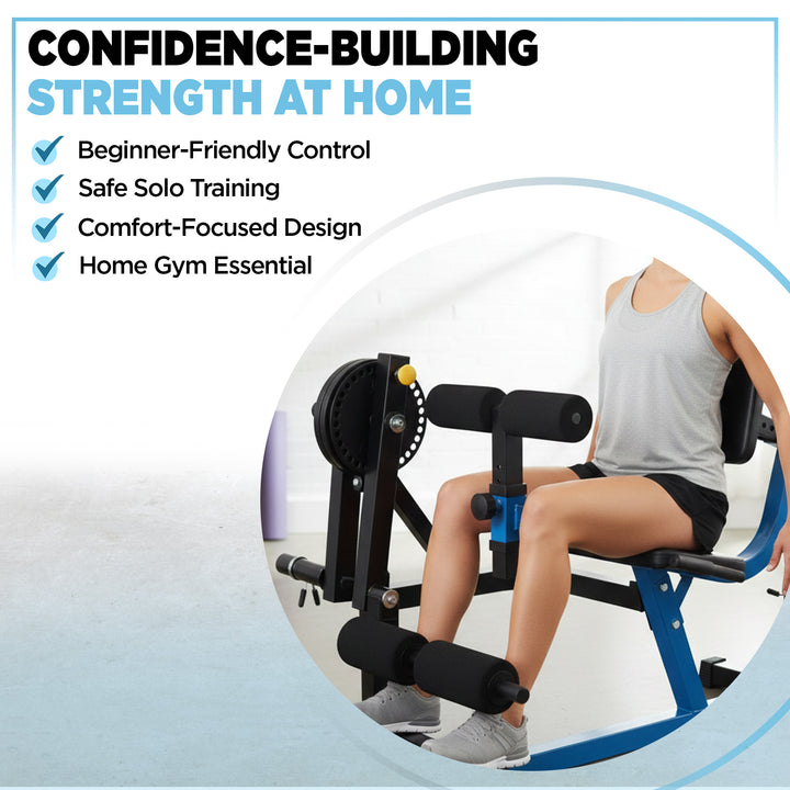 Stamina Leg Extension & Curl Machine for Home Lower-Body Strength Training