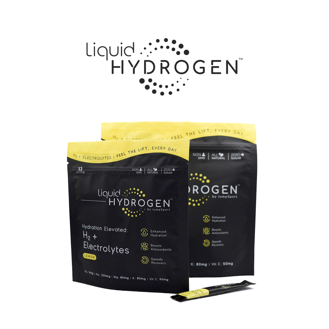 JumpSport 30 Pack Liquid Hydrogen + Electrolyte Zero Sugar Drink Mix, Lemon