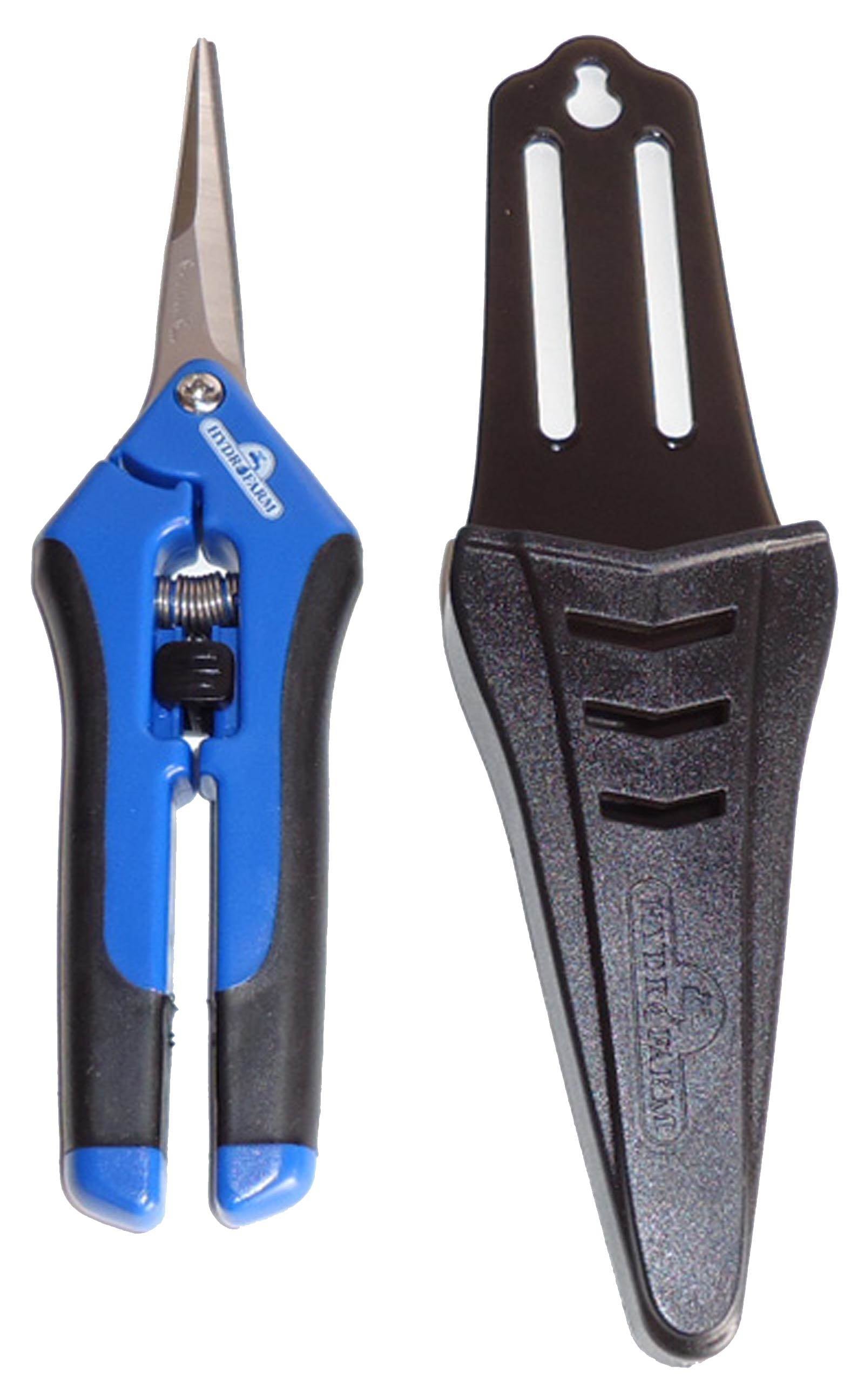 Hydrofarm HGPP400C Precision Curved Blade Flower Garden Scissor Pruner (4 Pack)