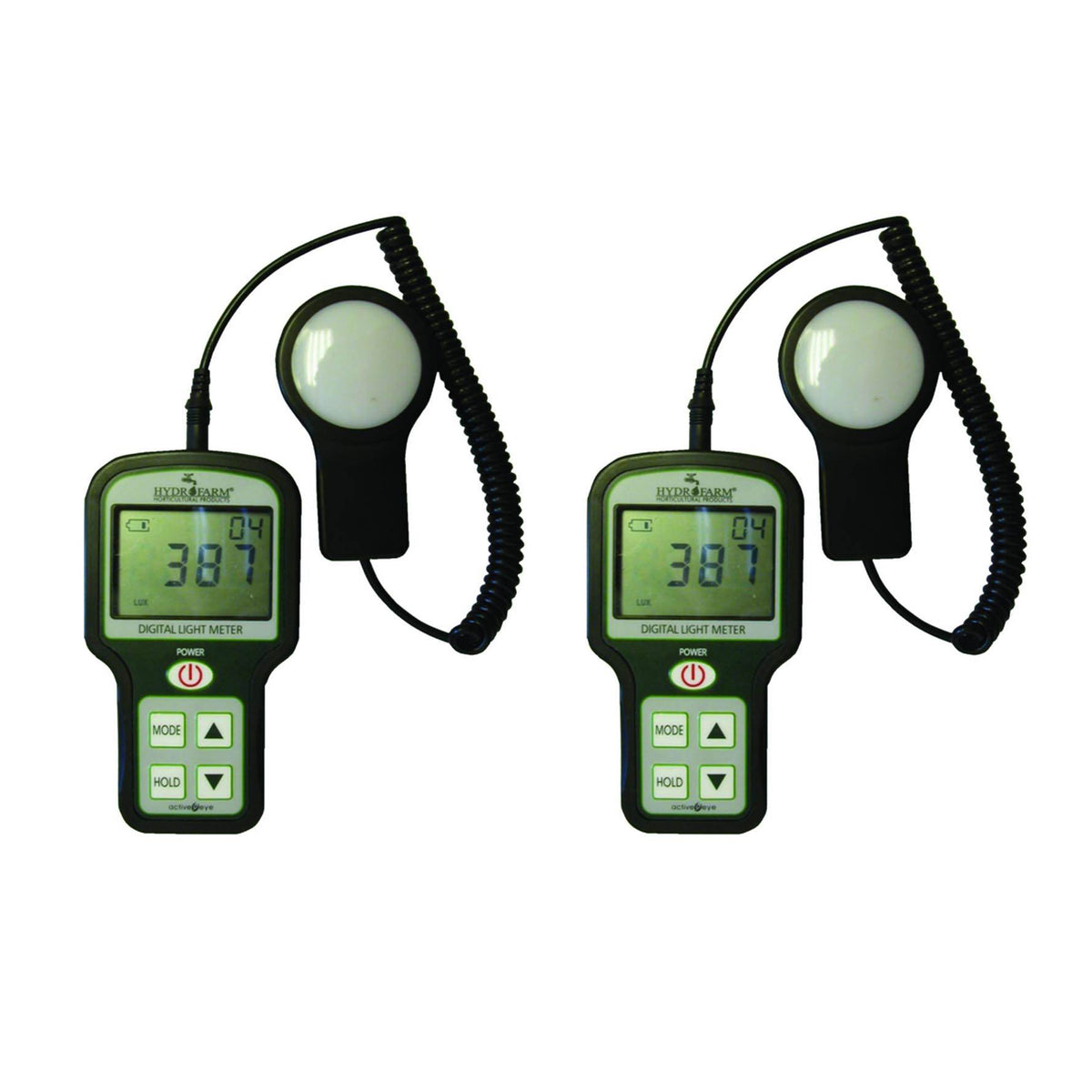 Active Eye Digital Hand-Held Sunlight Light Meters (Footcandles) w/Case (2 Pack)