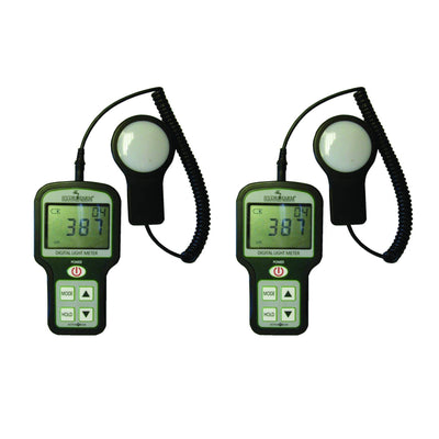 Active Eye Digital Hand-Held Sunlight Light Meters (Footcandles) w/Case (2 Pack)