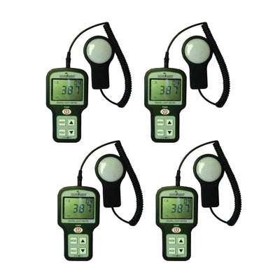 Active Eye Digital Hand-Held Sunlight Light Meters (Footcandles) w/Case (4 Pack)