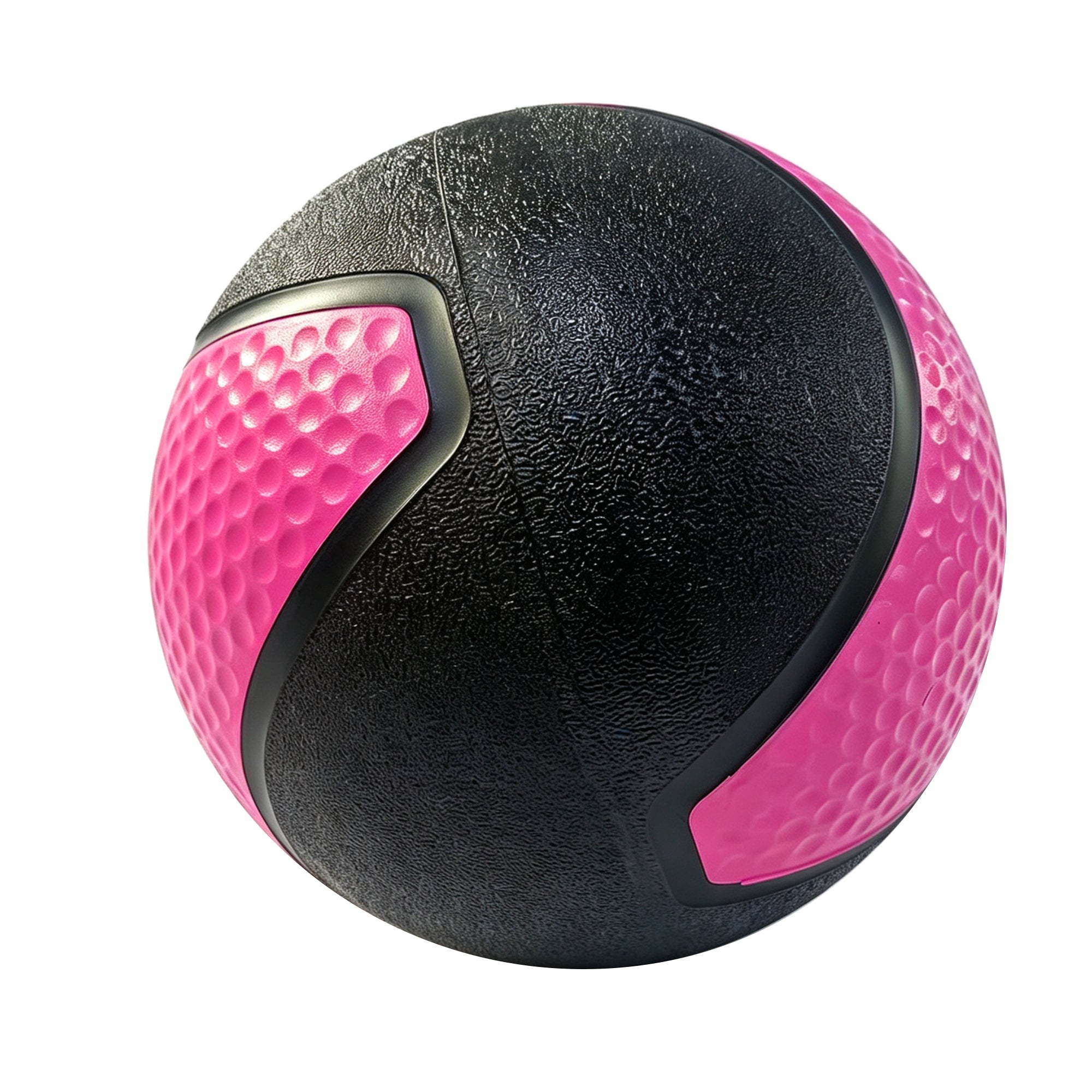 Fitvids 4 lb Dual-Texture Medicine Ball for Core and Strength Training, Pink