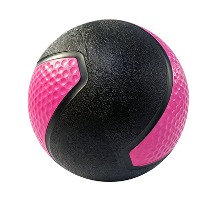 Fitvids 4 lb Dual-Texture Medicine Ball for Core and Strength Training, Pink