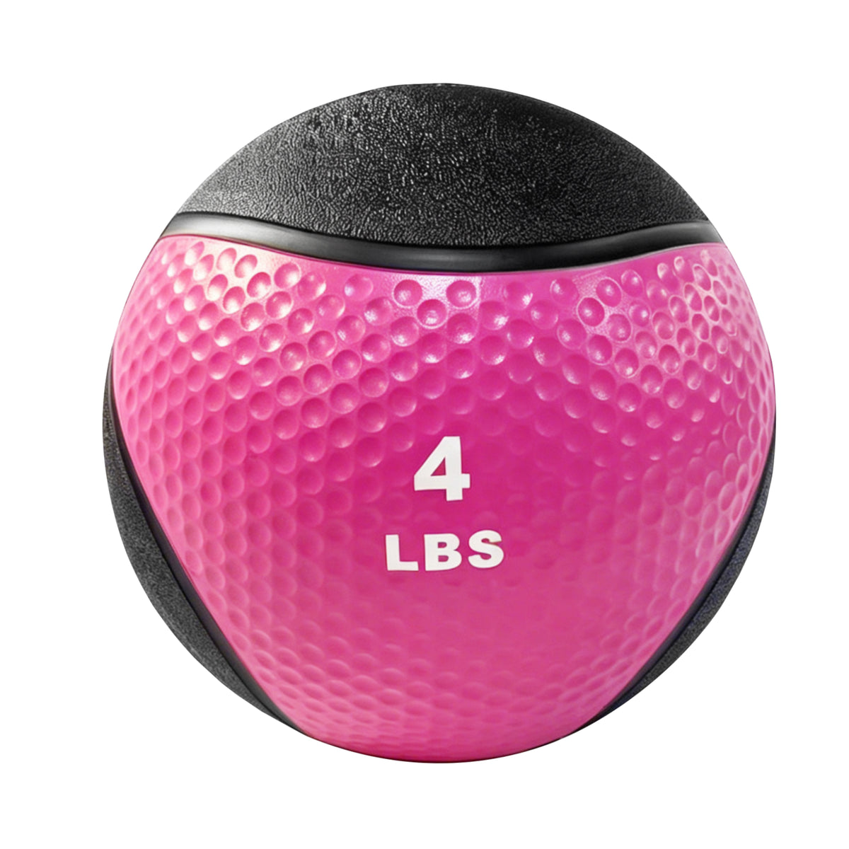 Fitvids 4 lb Dual-Texture Medicine Ball for Core and Strength Training, Pink