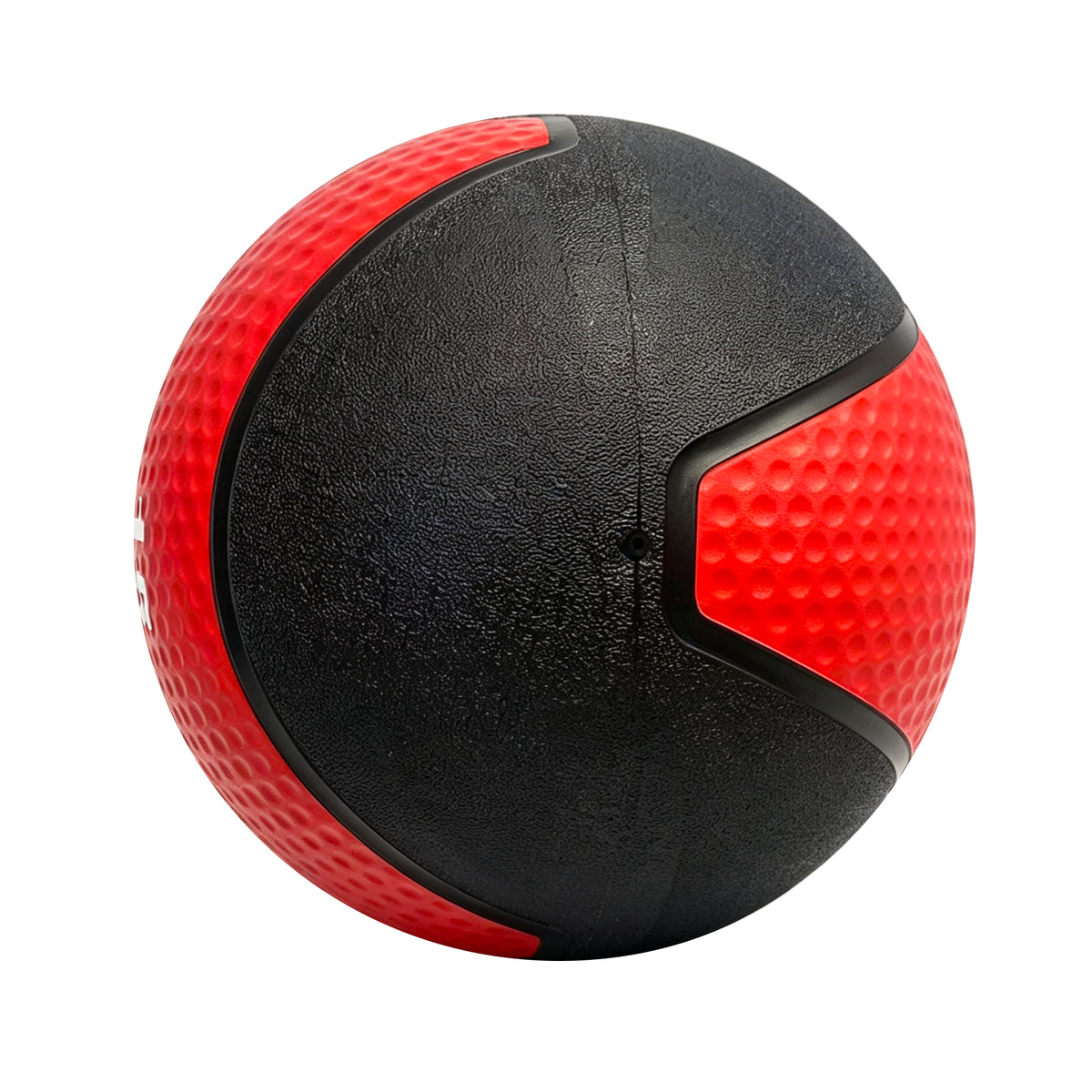 Fitvids 15 lb Dual-Texture Medicine Ball for Core and Strength Training, Red