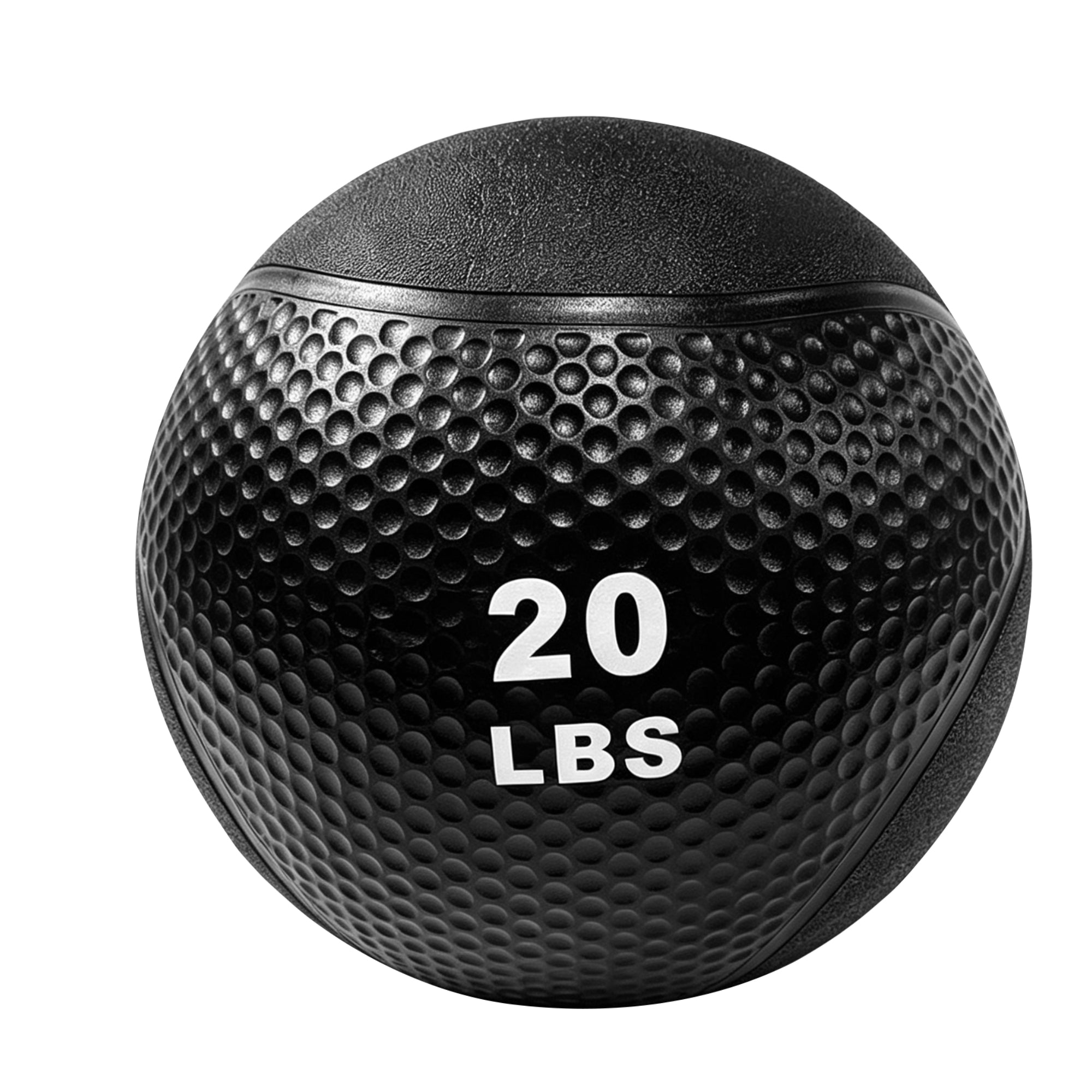 Fitvids 20 lb Dual-Texture Medicine Ball for Core and Strength Training, Black