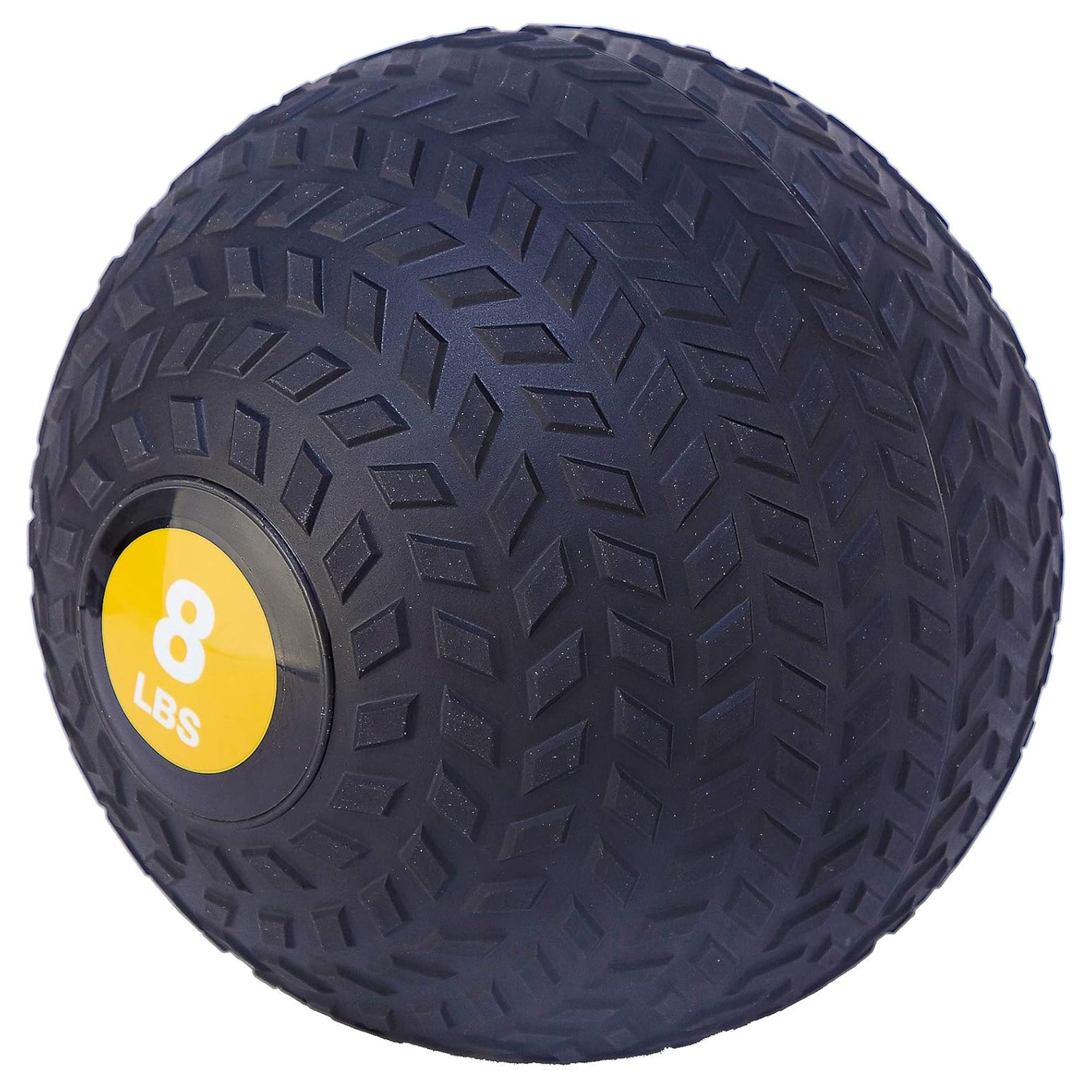 Fitvids 8lb Medicine Ball for Home Gym Training & Fitness, Yellow (Open Box) - VMInnovations