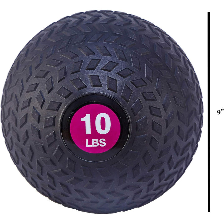 Fitvids 8lb Medicine Ball for Home Gym Training & Fitness, Yellow (Open Box)