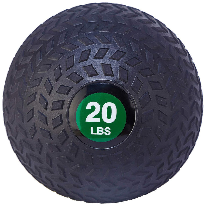 Fitvids 20 Pound Weighted Medicine Ball for Home Gym Training and Fitness, Green