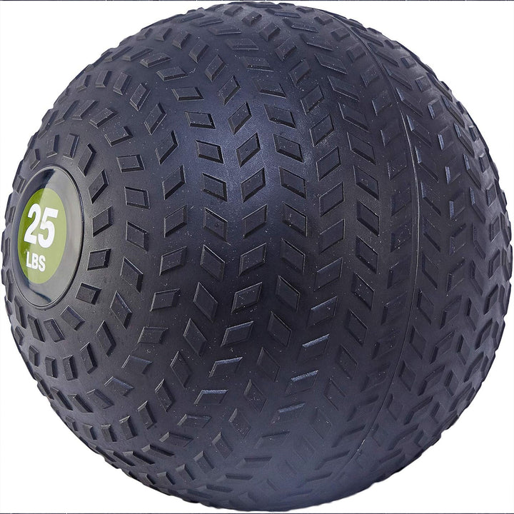 Fitvids 25 Pound Weighted Medicine Ball for Home Gym Training and Fitness, Green