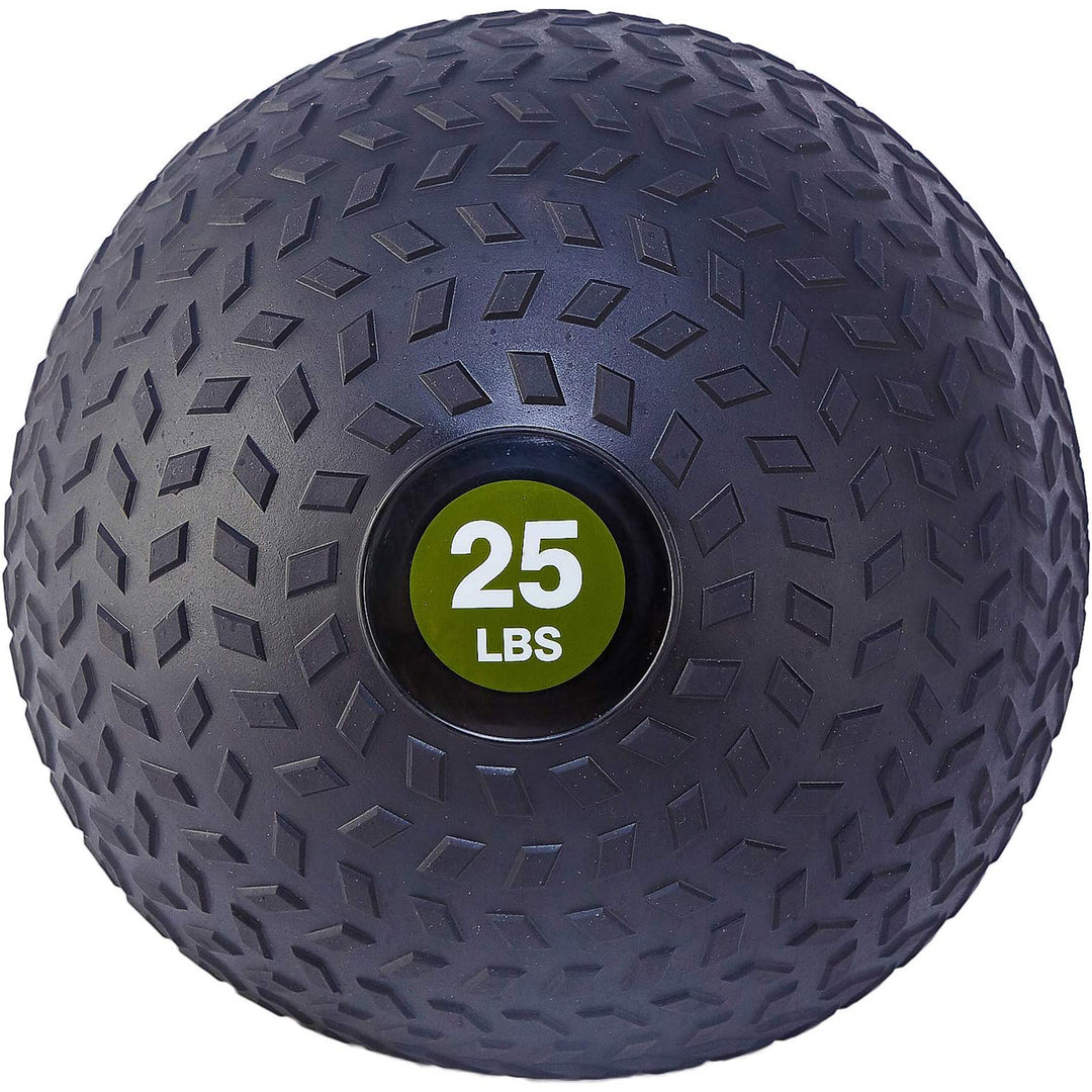 Fitvids 25 Pound Weighted Medicine Ball for Home Gym Training and Fitness, Green
