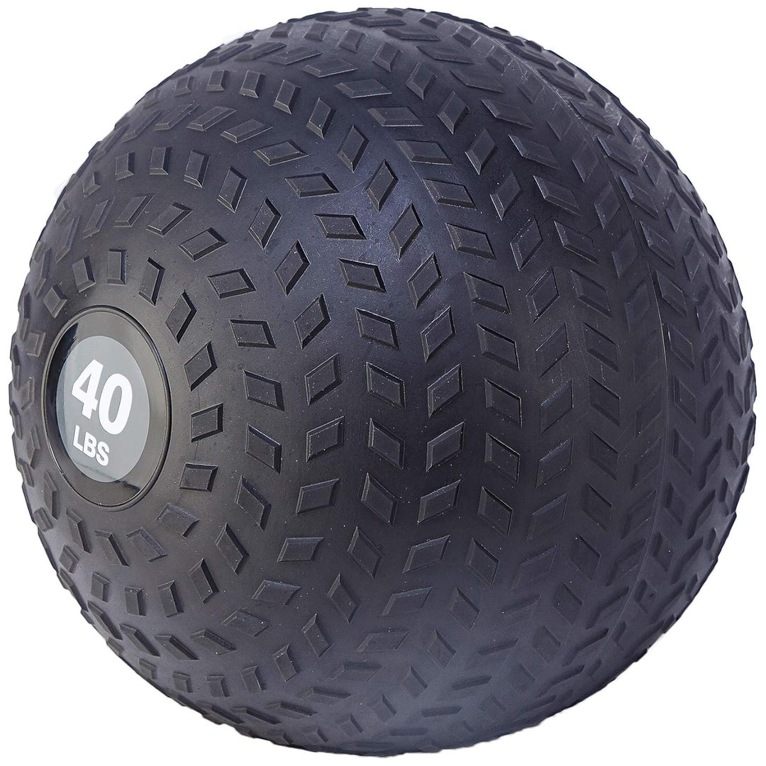 Fitvids 40lb Weighted Medicine Ball for Gym Training & Fitness, Gray (Open Box)