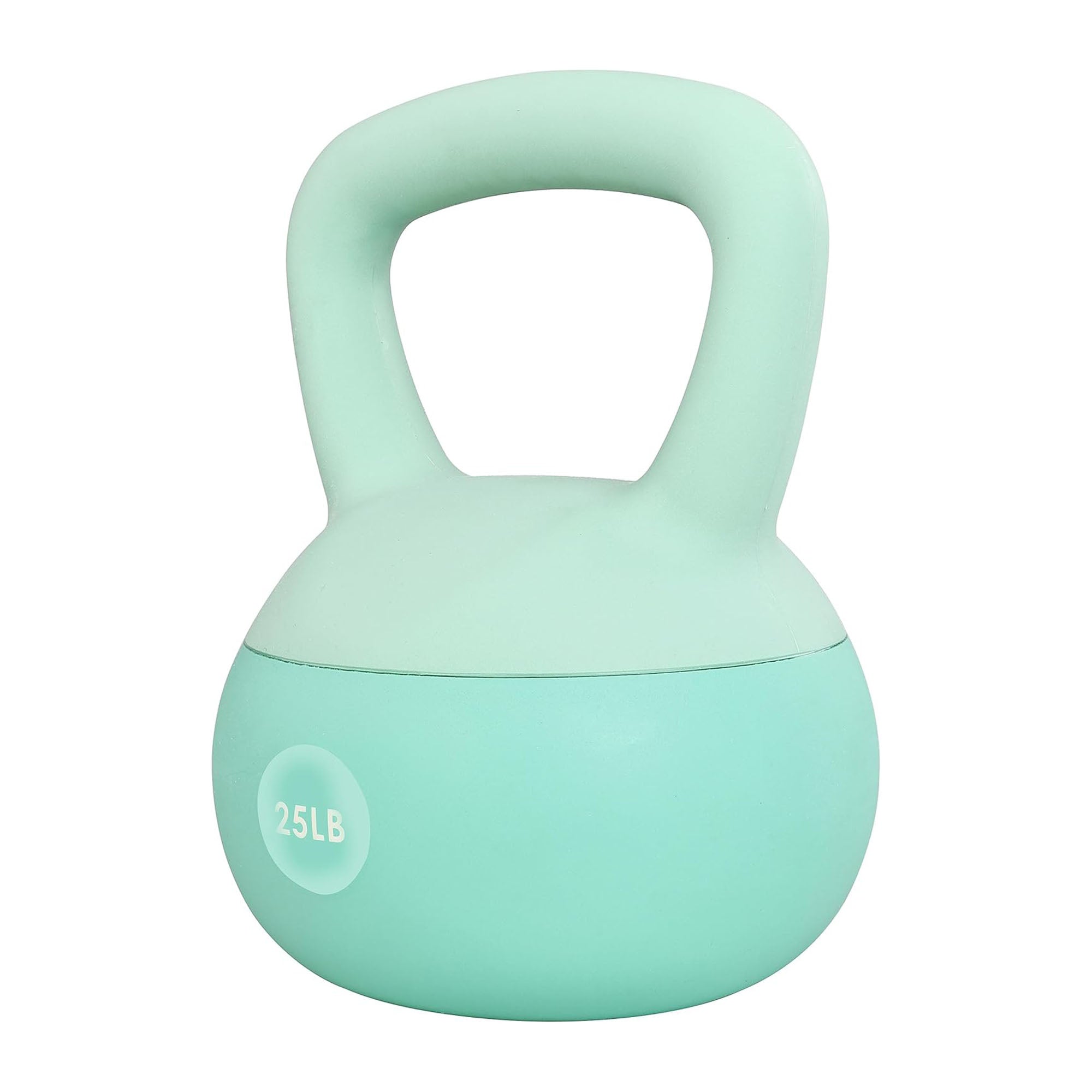 Fitvids Soft Kettlebell Ergonomic Grip, Iron & Sand Filled, 25 Pounds (Used) - VMInnovations