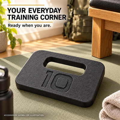 Fitvids 10 lb Ruck Weight Plate, Cast Iron Training Weight for Strength Training