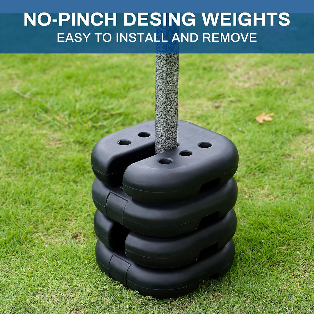 Elevon 4 Pack Canopy Weights to Secure Outdoor Tents, Canopies, Umbrellas, Black