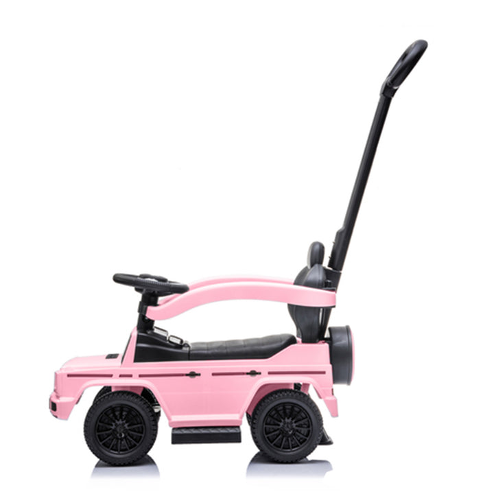 Best Ride On Cars Kids Outdoor Stroller Mercedes G-Wagon 3 in 1 Push Car, Baby Pink